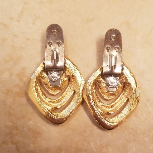 vintage gold painted shoe clips - Picture 3 of 3